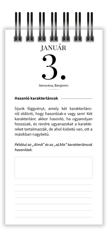 Január 3., Hasonló karakterláncok